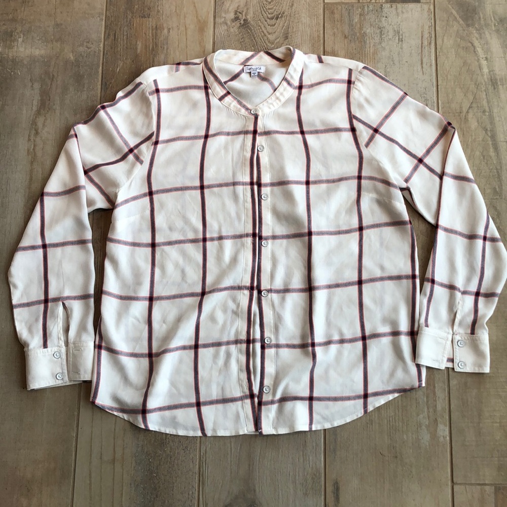 Splendid plaid top